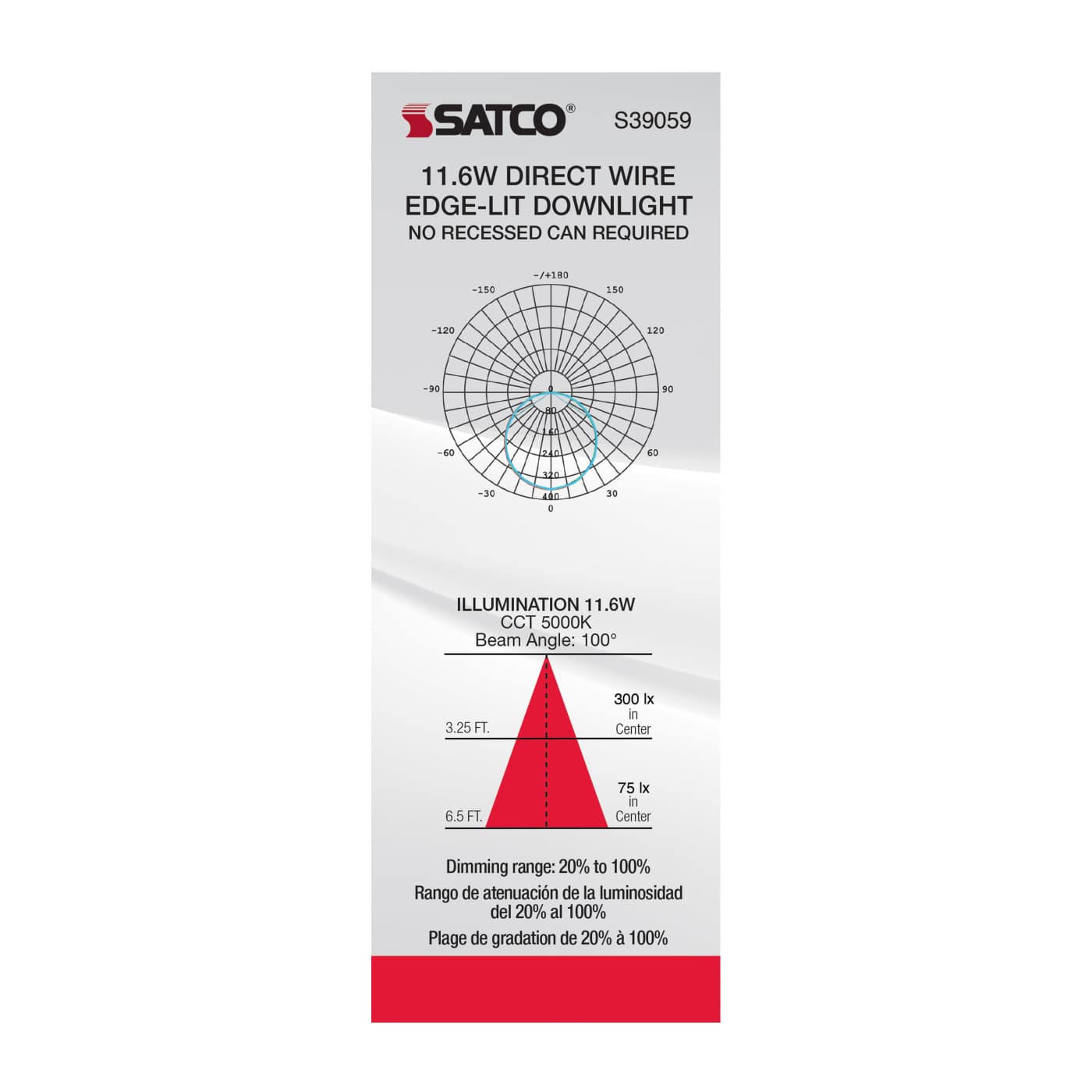 11.6WLED/DW/EL/5-6/50K/120V - S39059