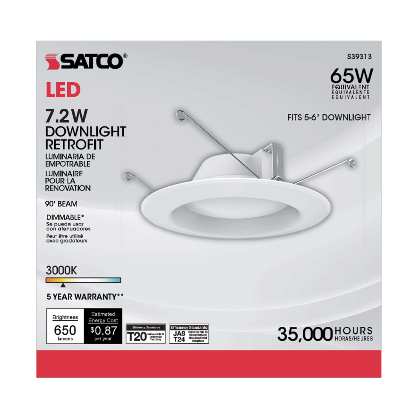 7.2WLED/RDL/5-6/930/120V - S39313