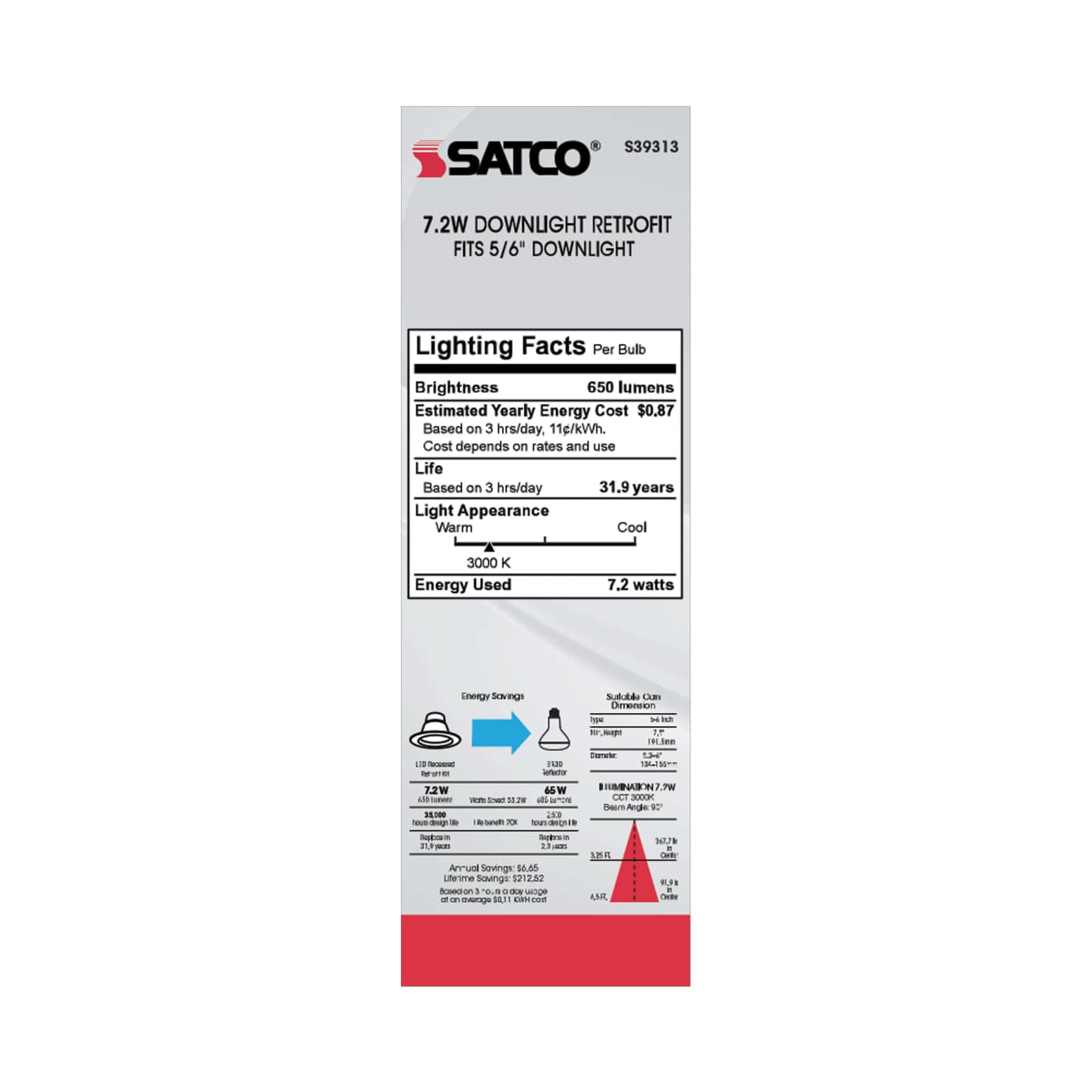 7.2WLED/RDL/5-6/930/120V - S39313