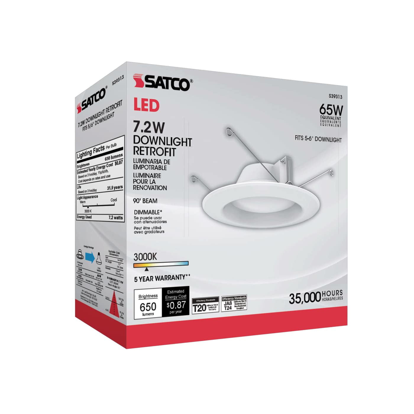 7.2WLED/RDL/5-6/930/120V - S39313