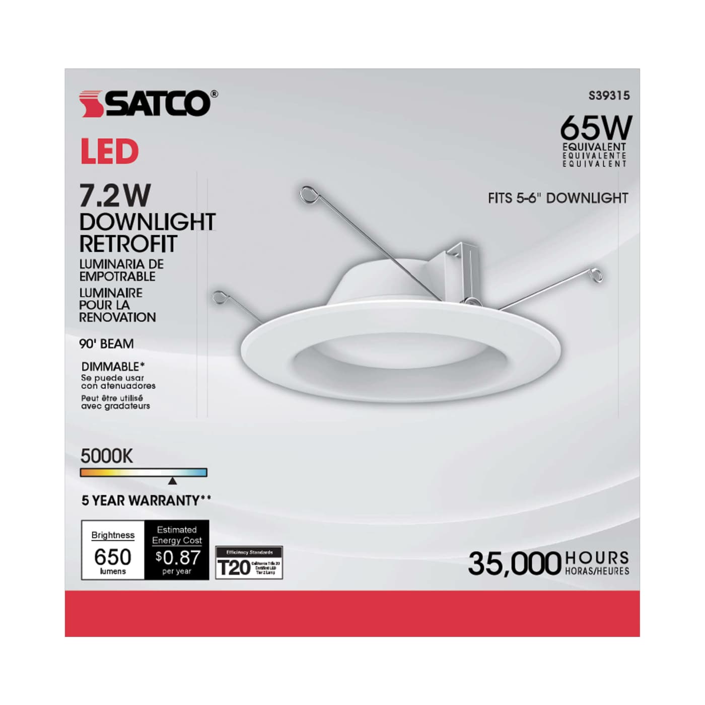 7.2WLED/RDL/5-6/950/120V - S39315