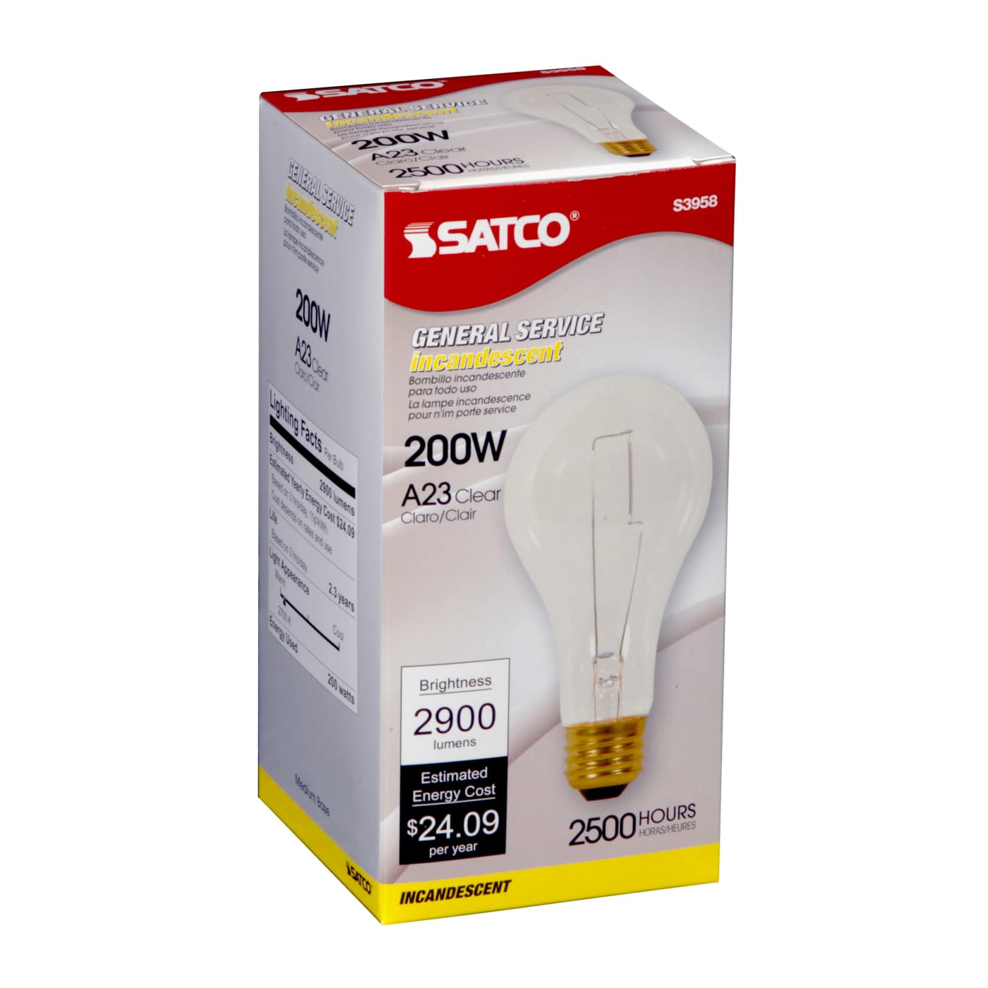 200A23 CLEAR 120V 2500HRS - S3958