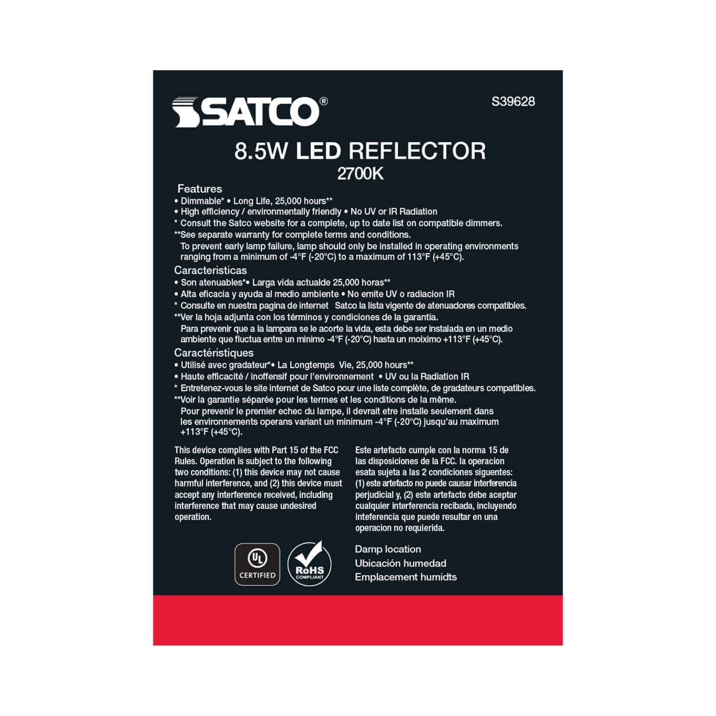 8.5BR30/LED/827/120V/48PK - S39628