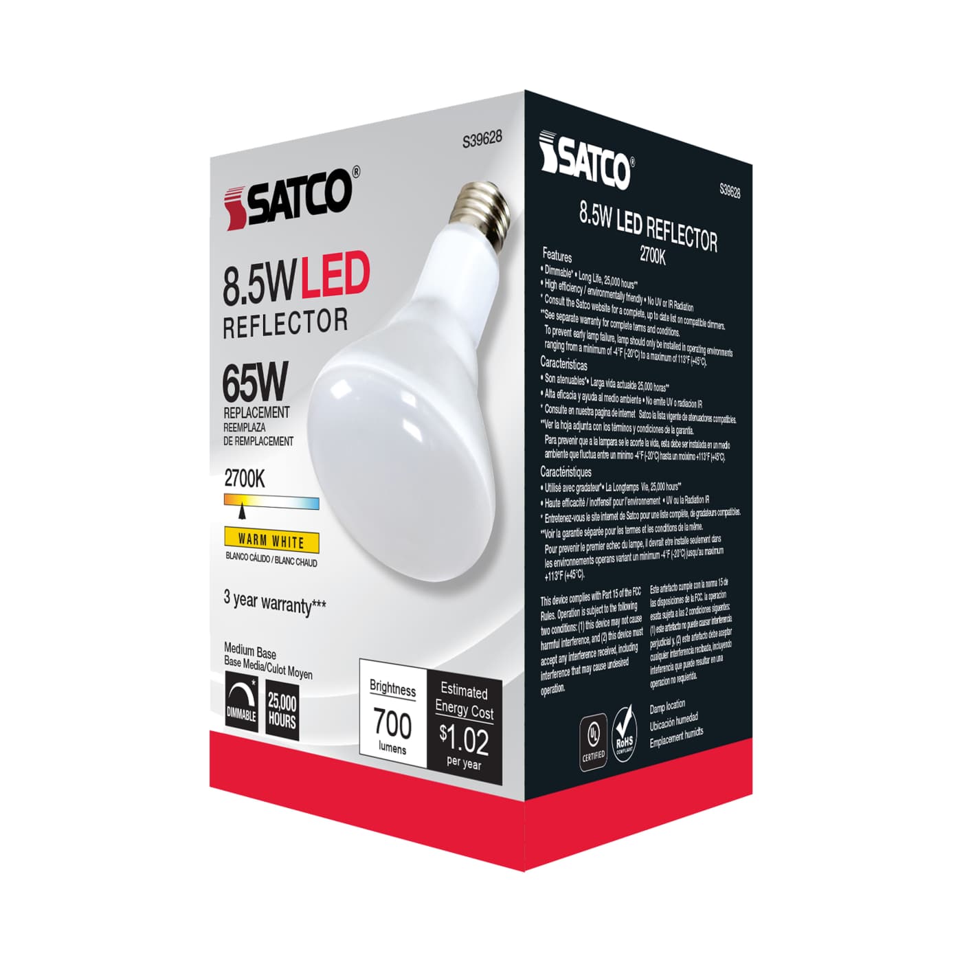 8.5BR30/LED/827/120V/48PK - S39628