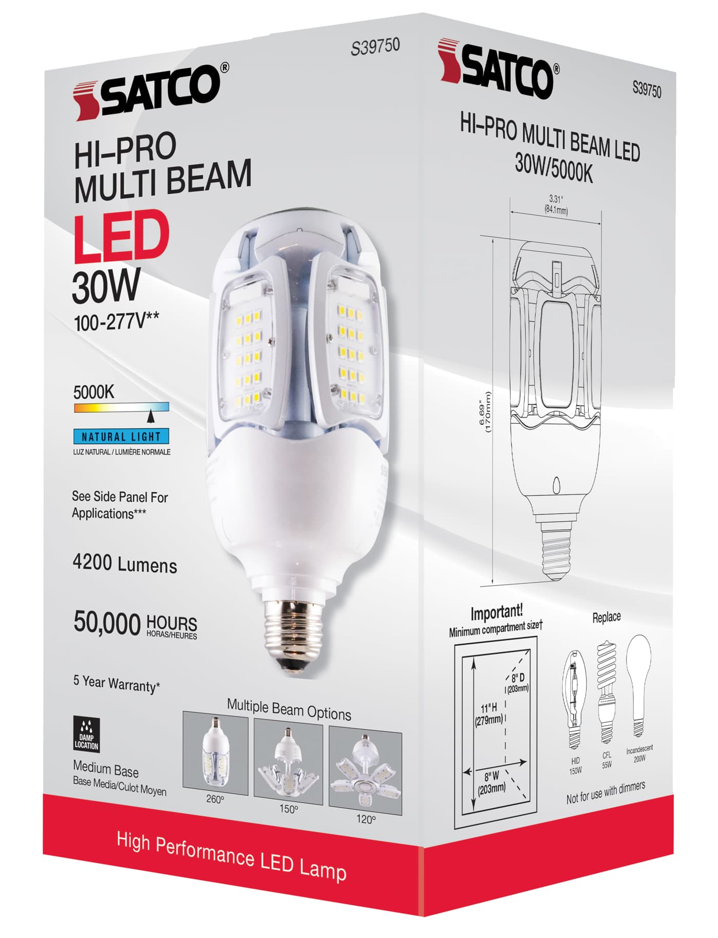 30W/LED/HID/MB-G3/50K/100-277V - S39750