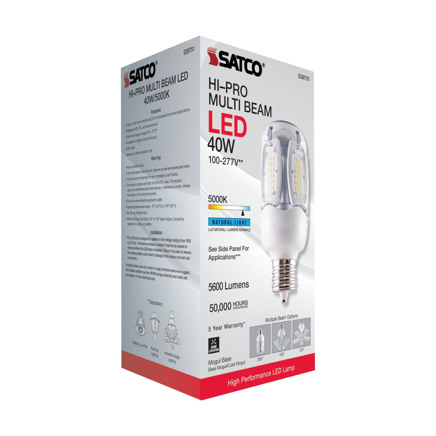 40W/LED/HID/MB-G3/50K/100-277V - S39751