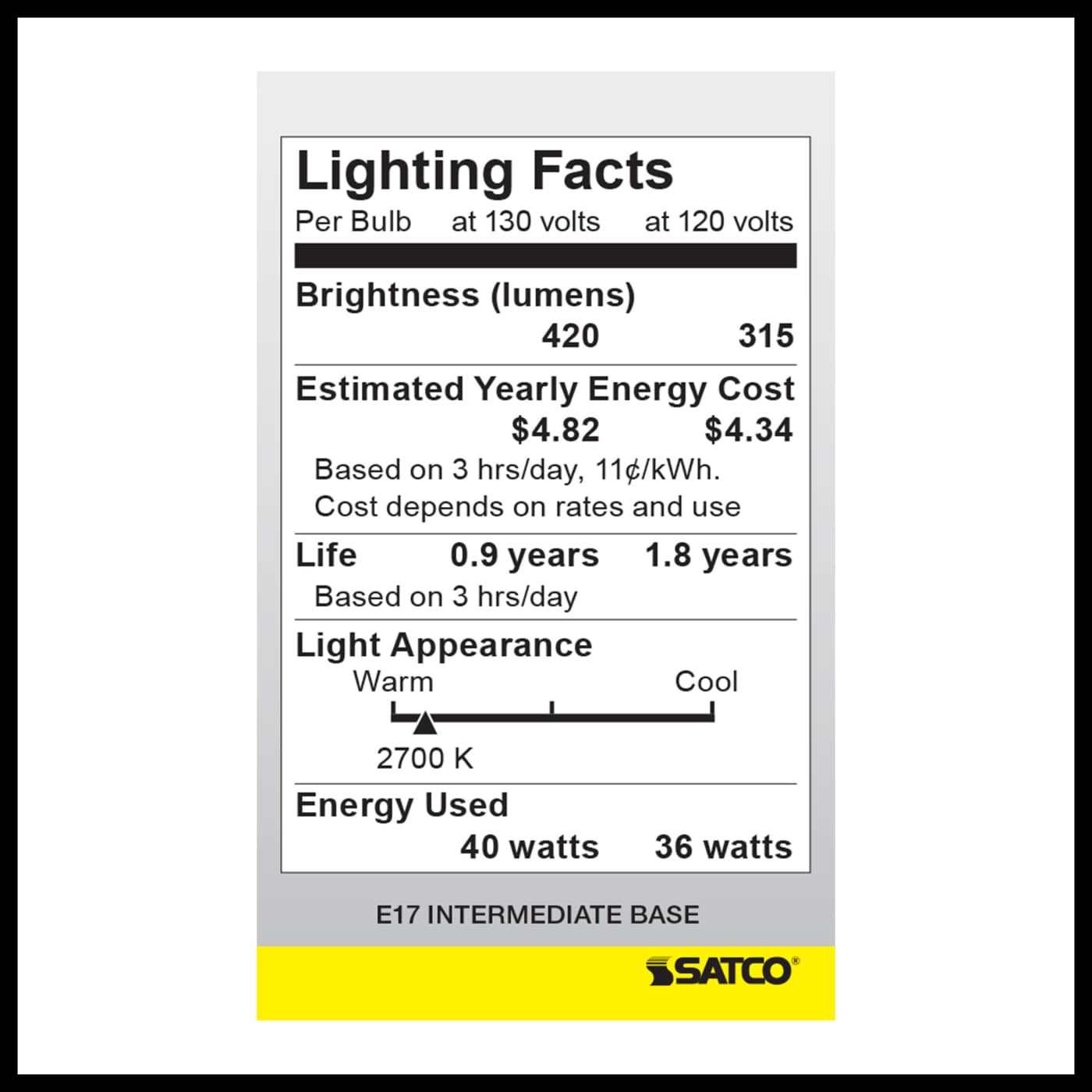 40A15 CLEAR E17 NICKEL PLATED - S4164