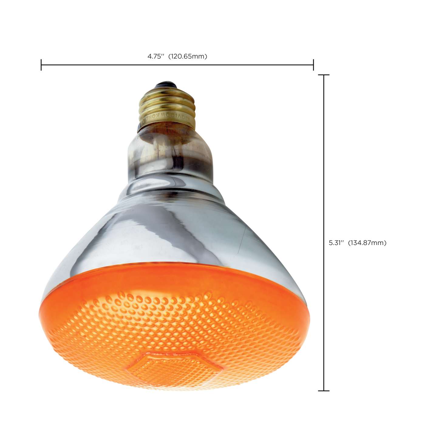 100W BR-38 AMBER 120V. - S4425