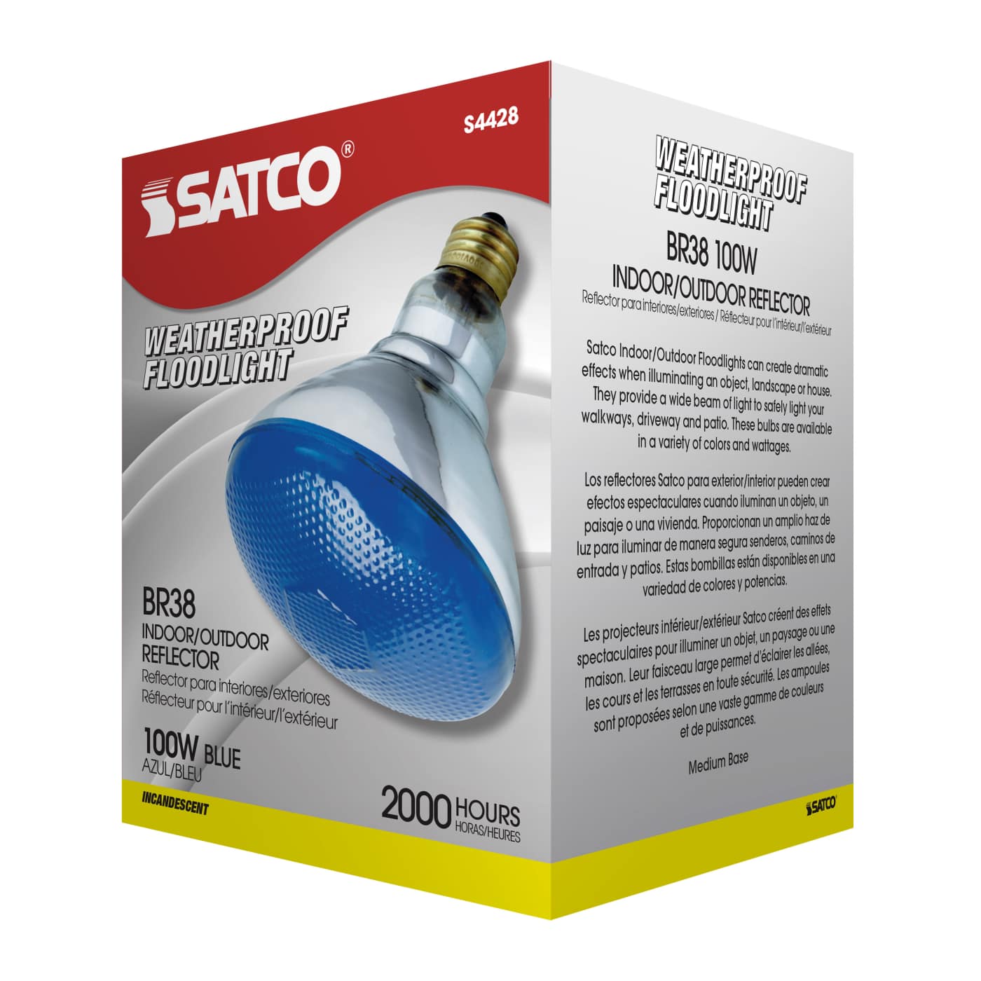 100W BR-38 BLUE 120V. - S4428