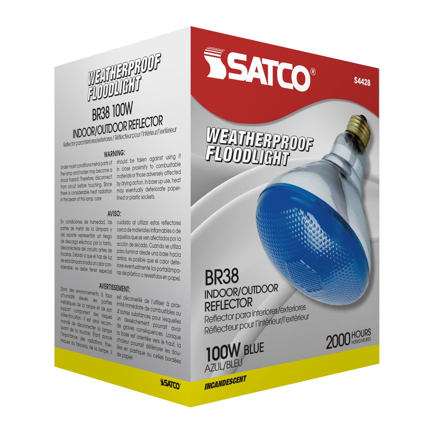100W BR-38 BLUE 120V. - S4428