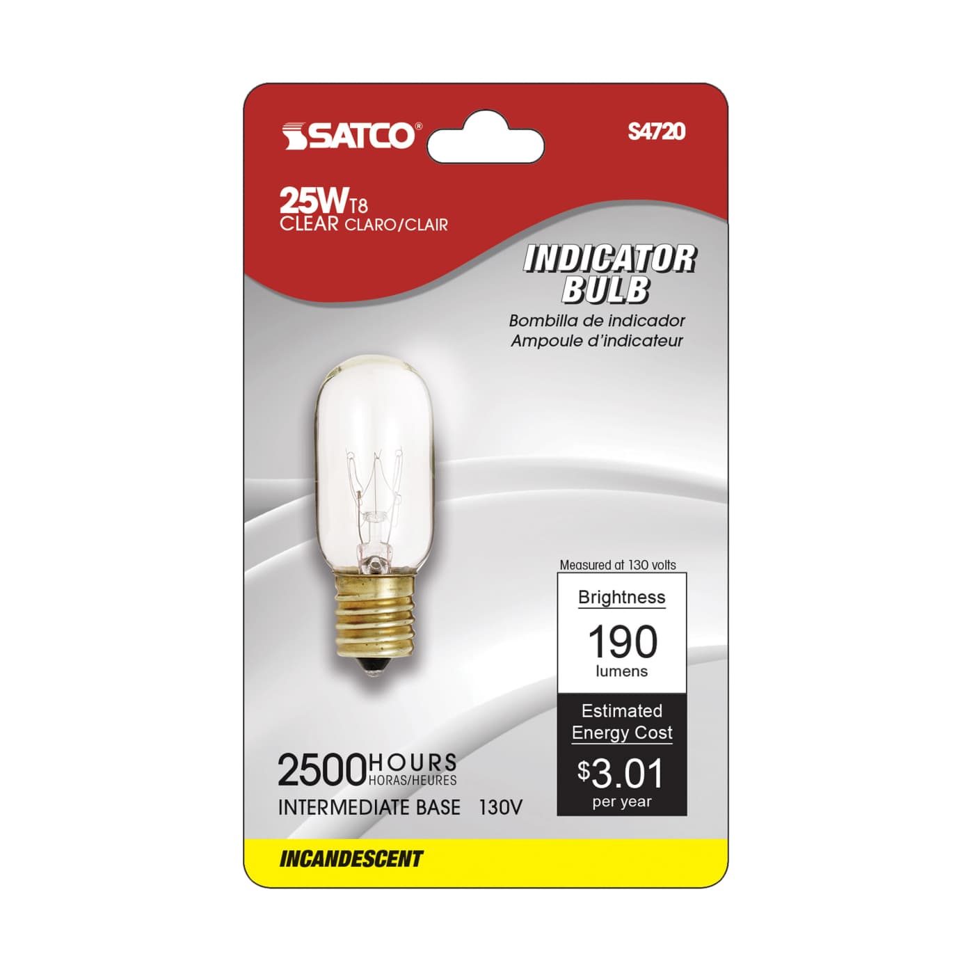 25T8N CD/1 INT BASE CLEAR 130V - S4720