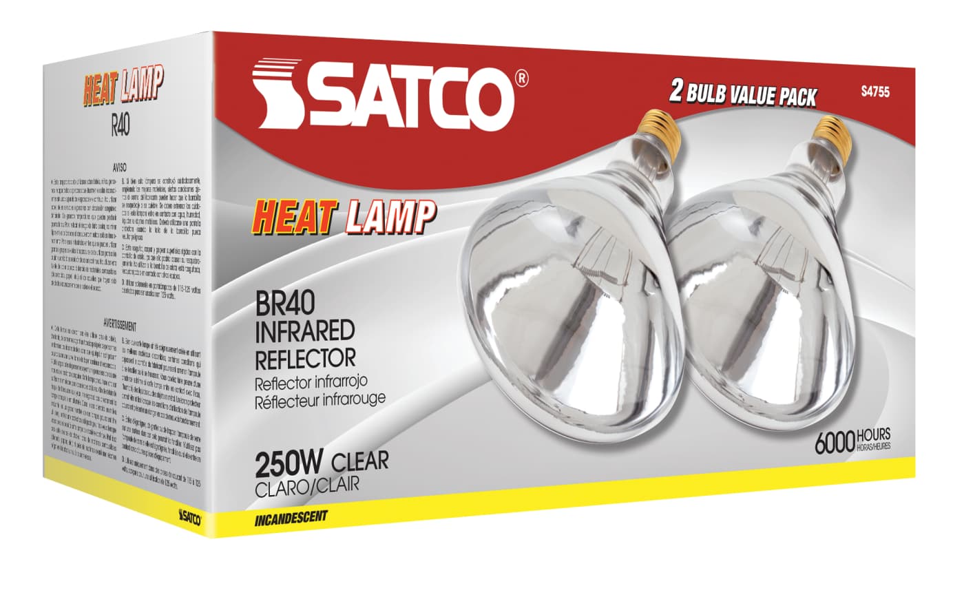 250R40/1/CL/2PK HEAT LAMP - S4755