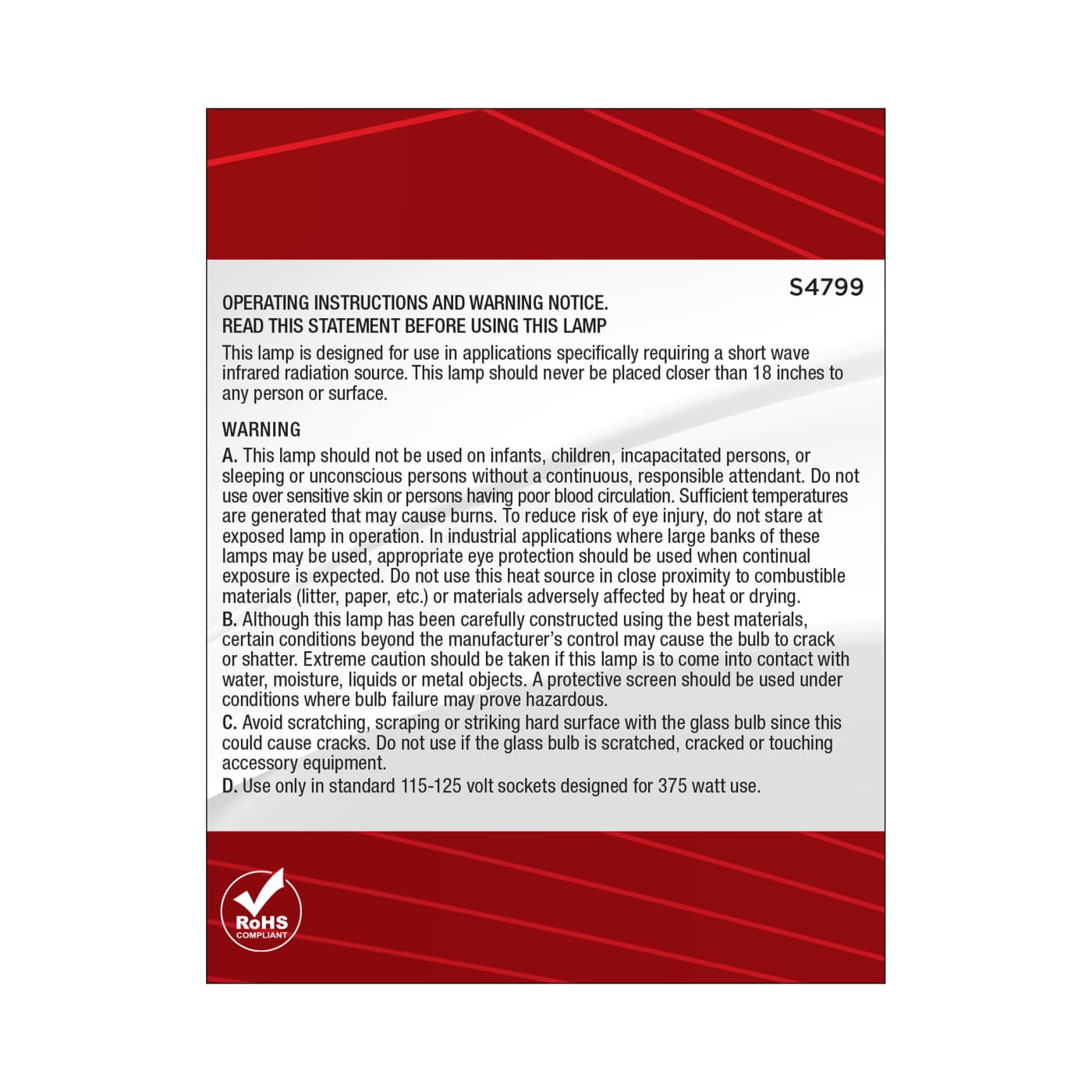 175PAR38/HEAT/CL/120V - S4799