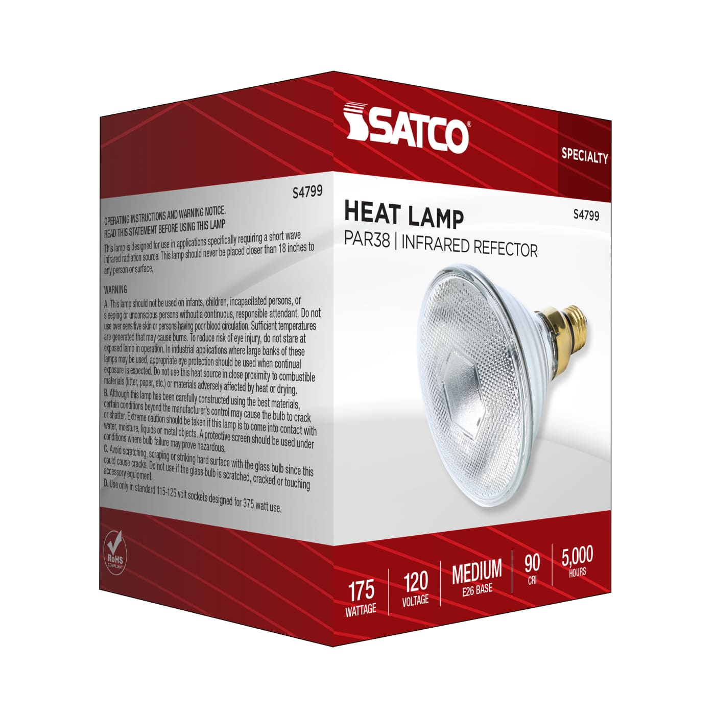 175PAR38/HEAT/CL/120V - S4799