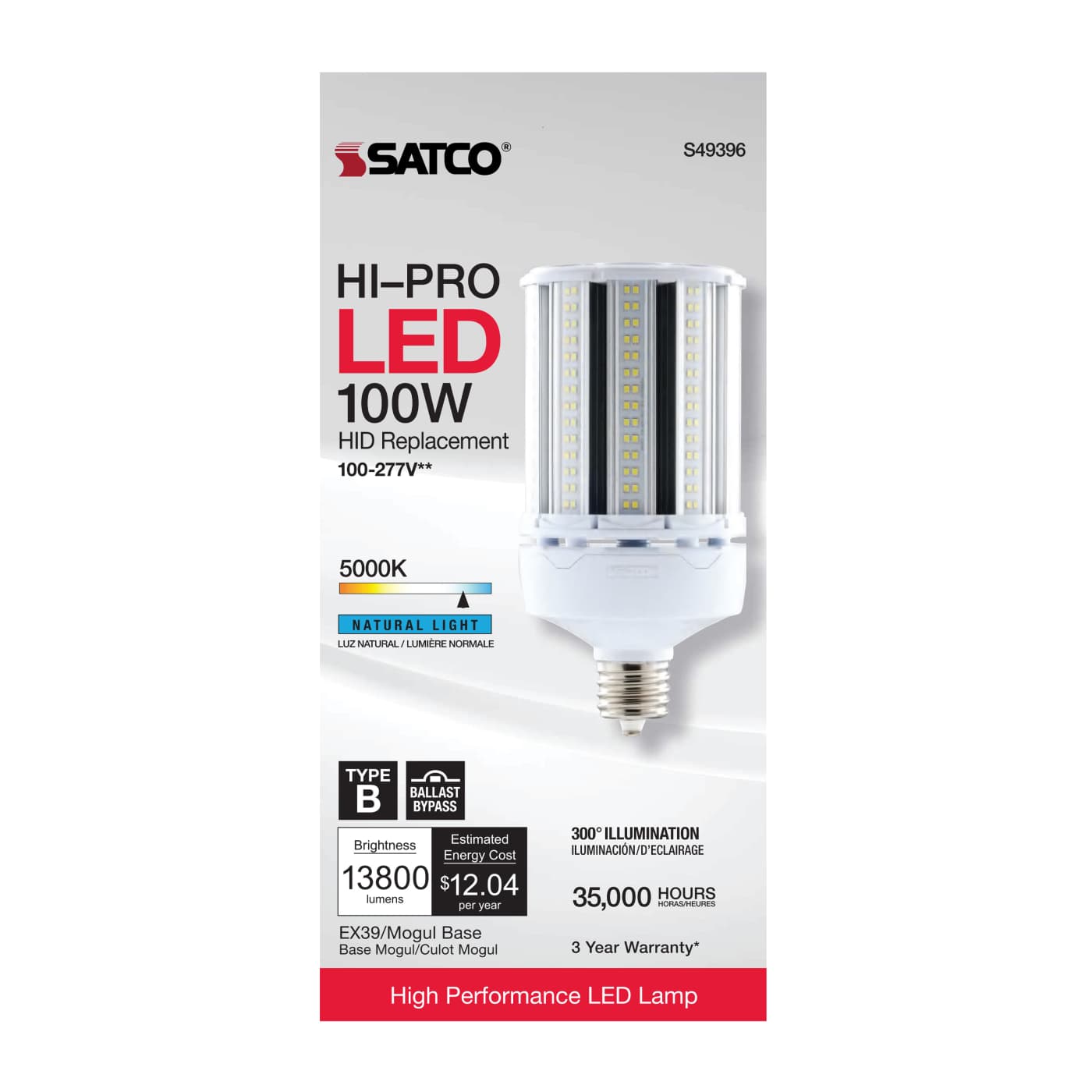 100W/LED/HP/850/100-277V/EX39 - S49396