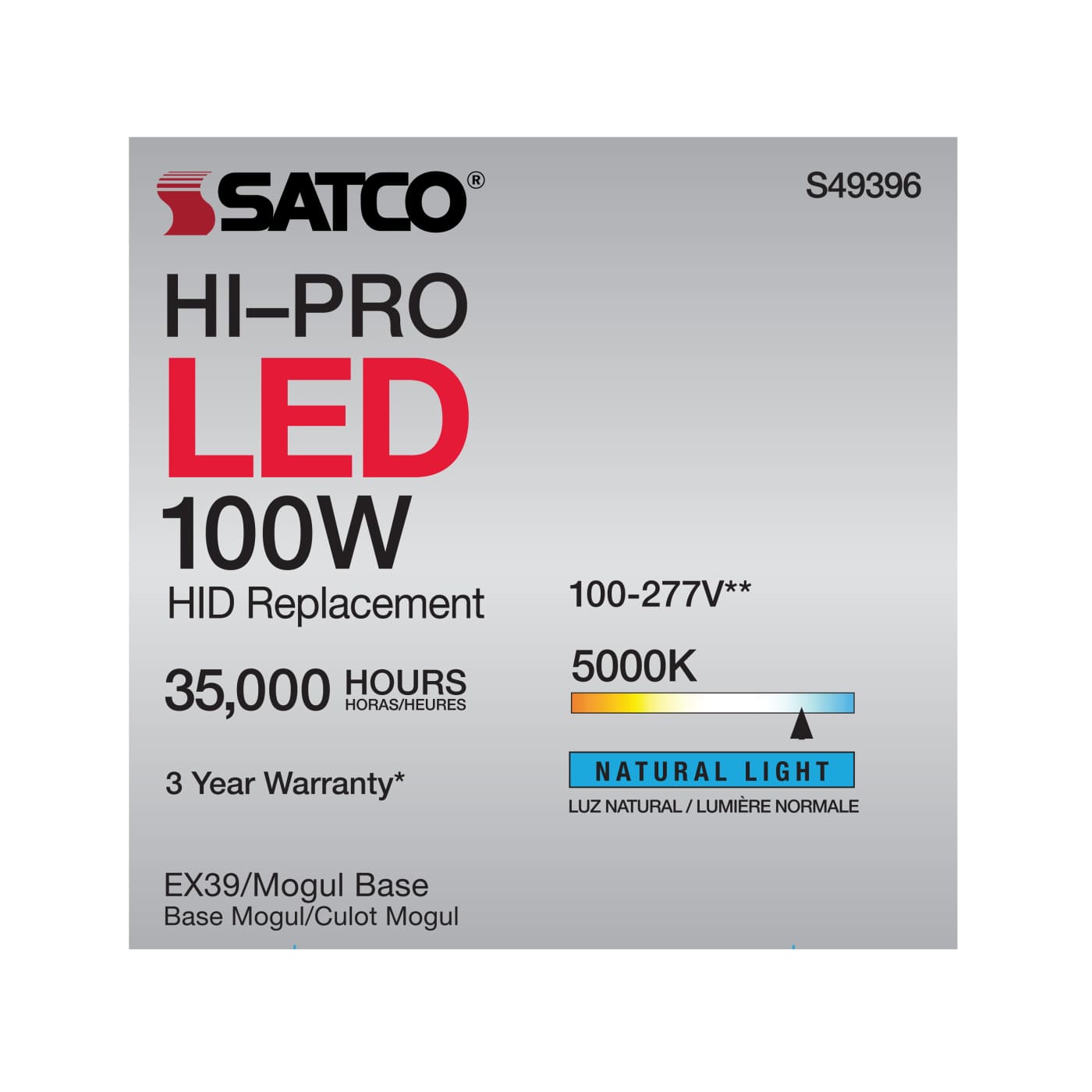 100W/LED/HP/850/100-277V/EX39 - S49396