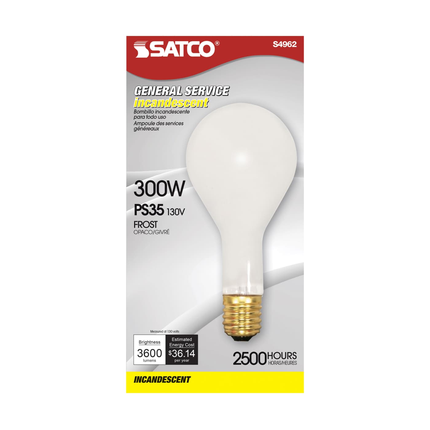 300/IF MOGUL BASE FROSTED 130V - S4962