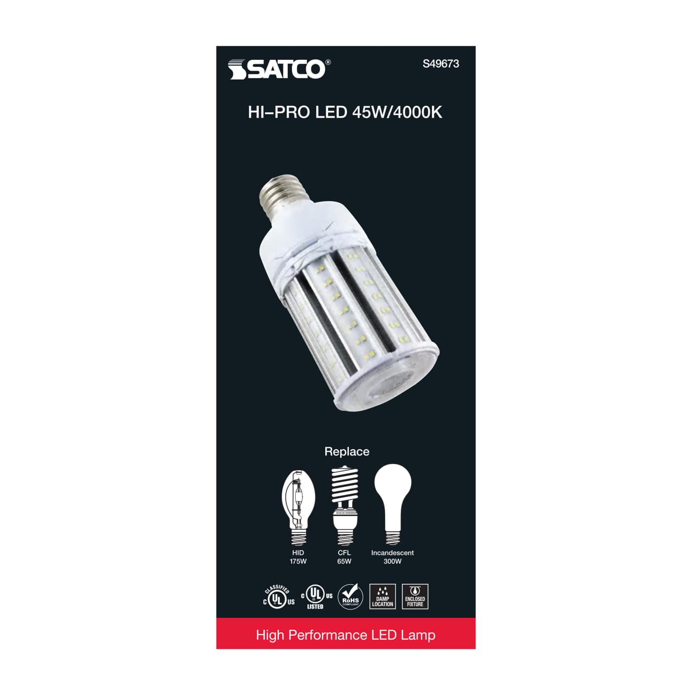 45W/LED/HP/840/100-277V/EX39 - S49673