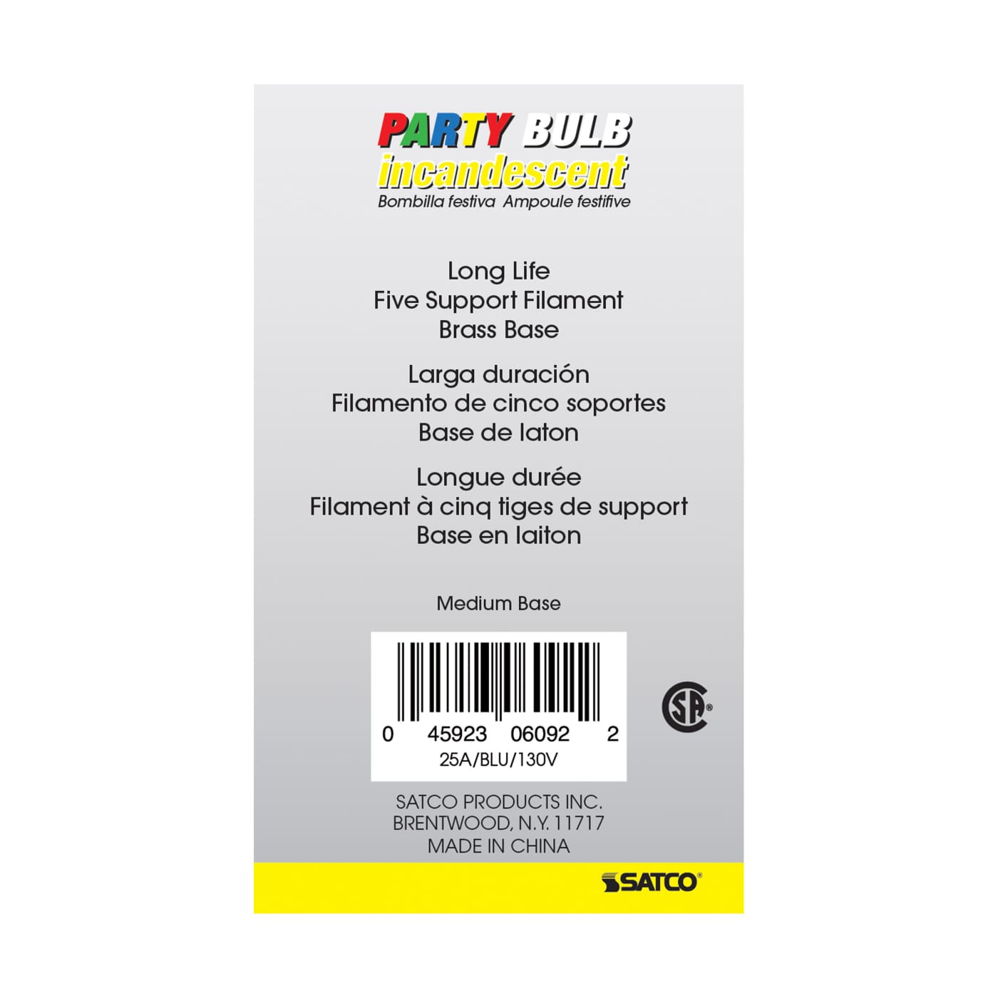 25W A19 CERAMIC BLUE 130V - S6092