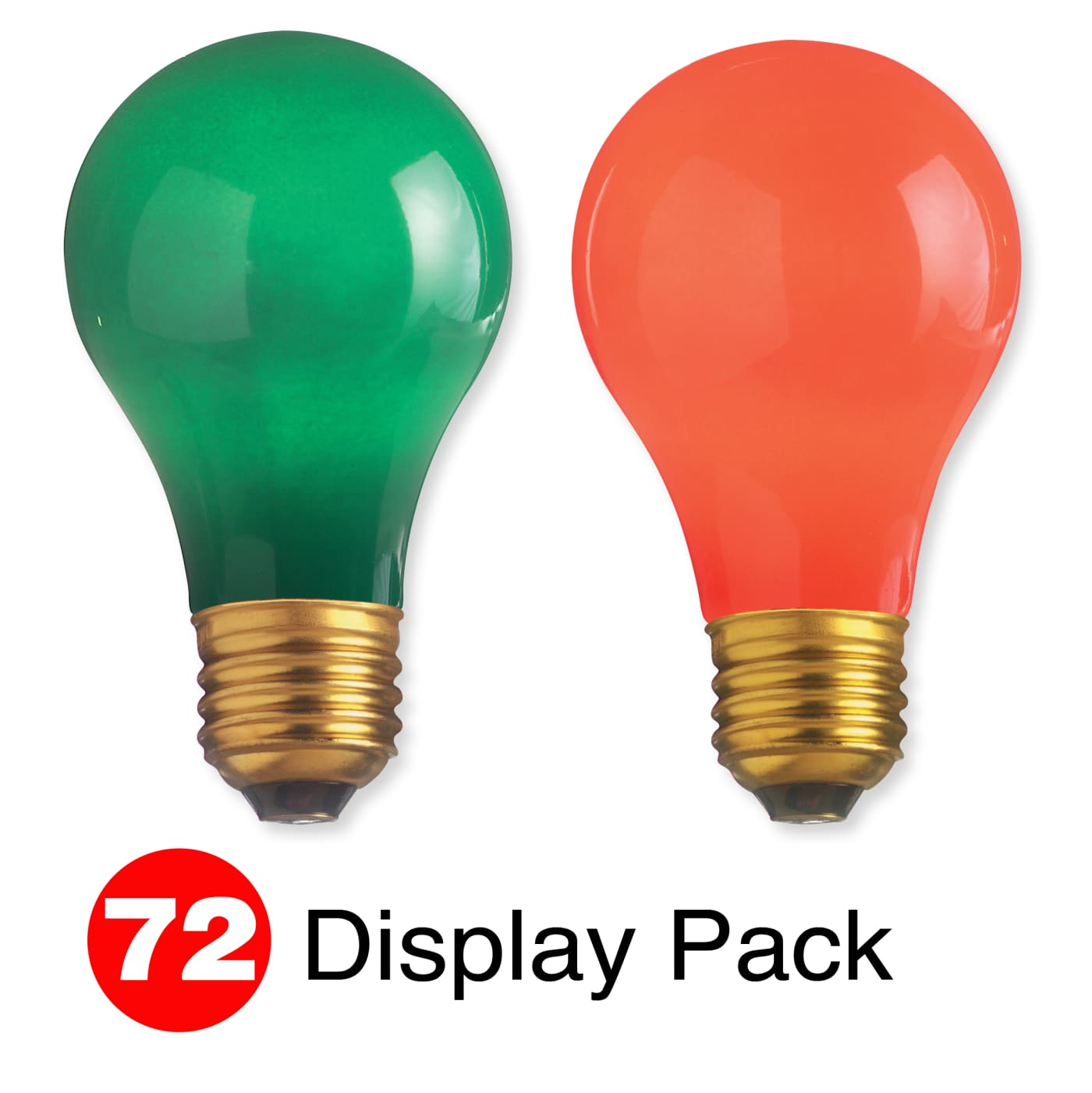 25W A19 CERAMIC RED/GREEN DISP - S6096
