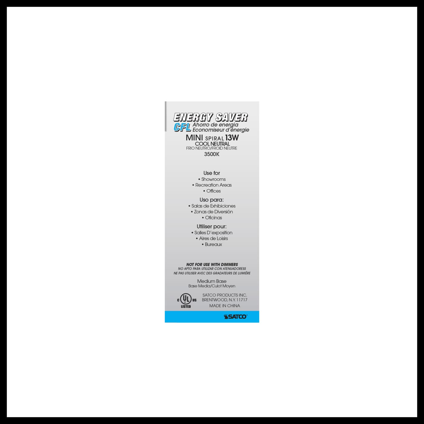 13T2/E26/3500K/120V/4PK - S6238