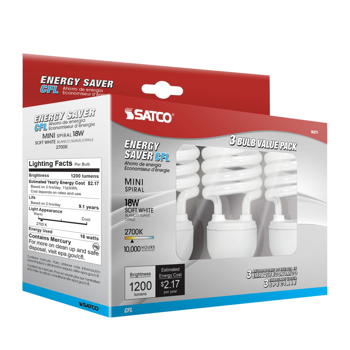 J14L1E26/2700K/120V/3PK - S6271