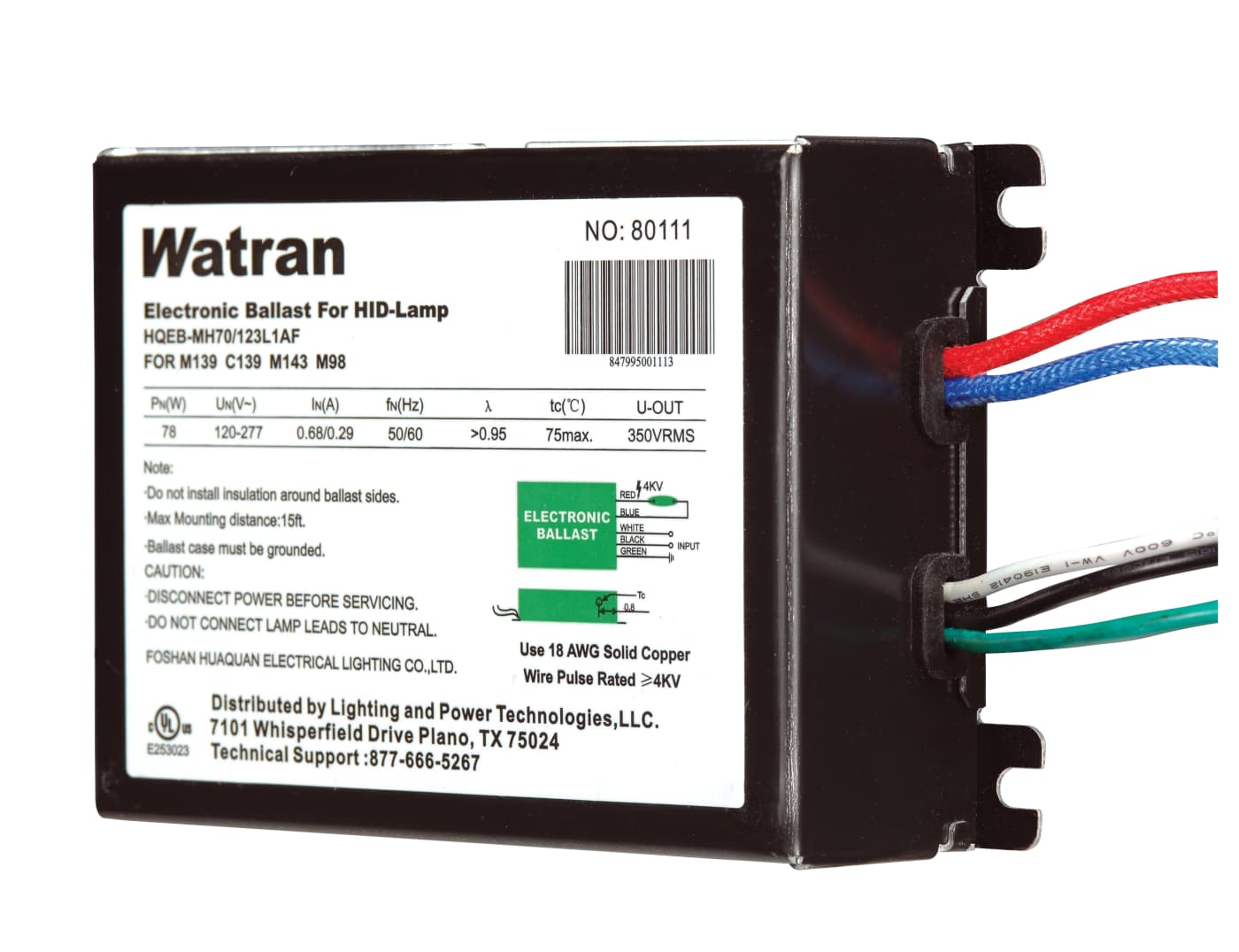 QTP1X70MH UNV SQ - S6799