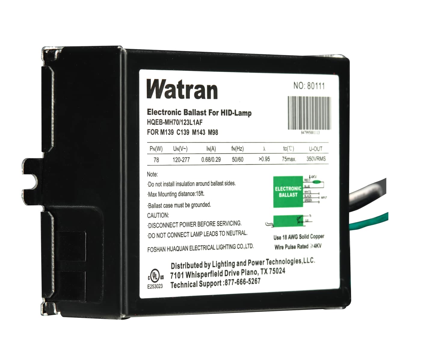 QTP1X70MH UNV SQ - S6799