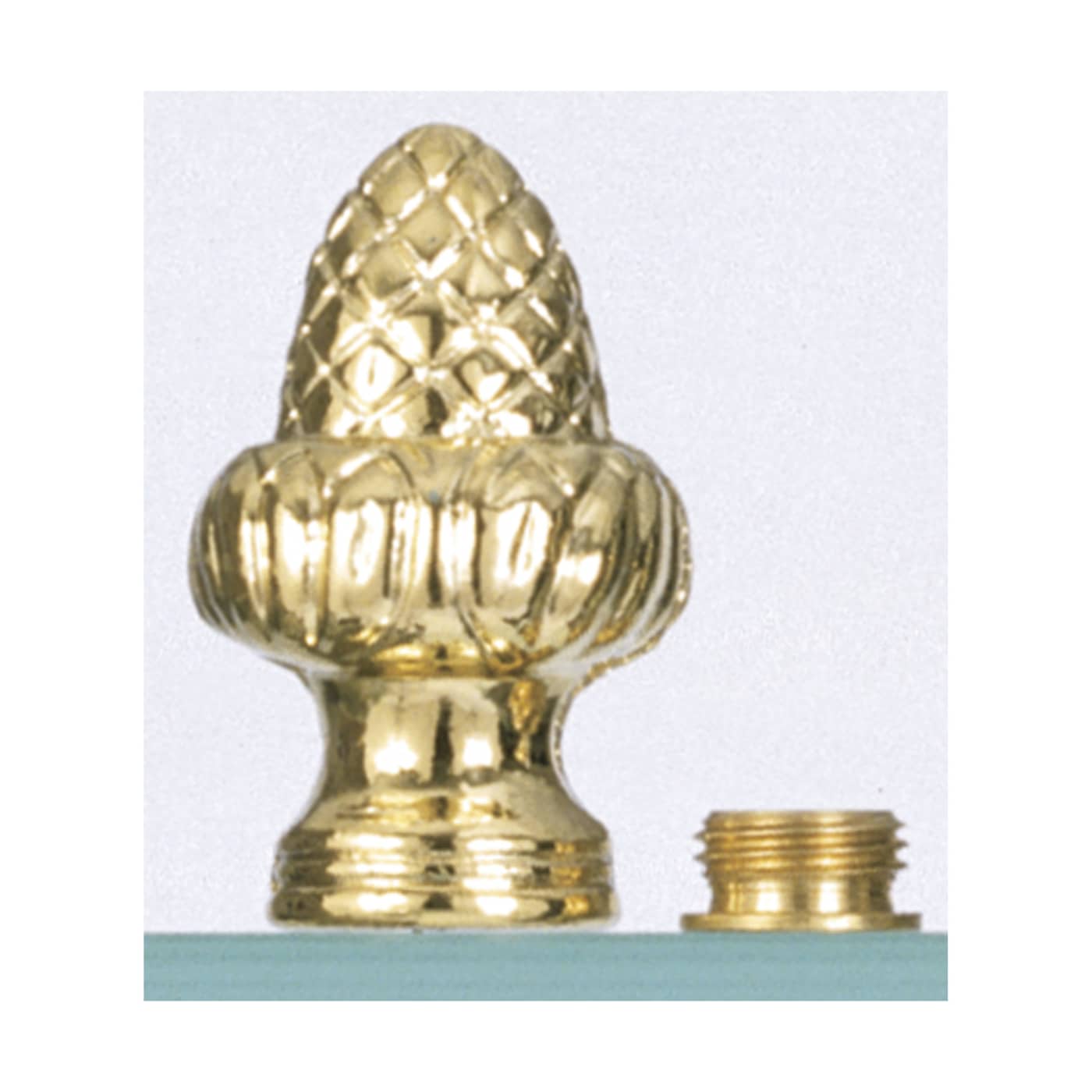 BRASS FIN ACORN KNOB - S70-133