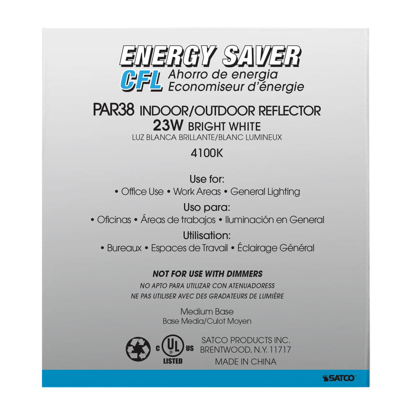 23PAR38/E26/4100K/120V/1PK - S7202