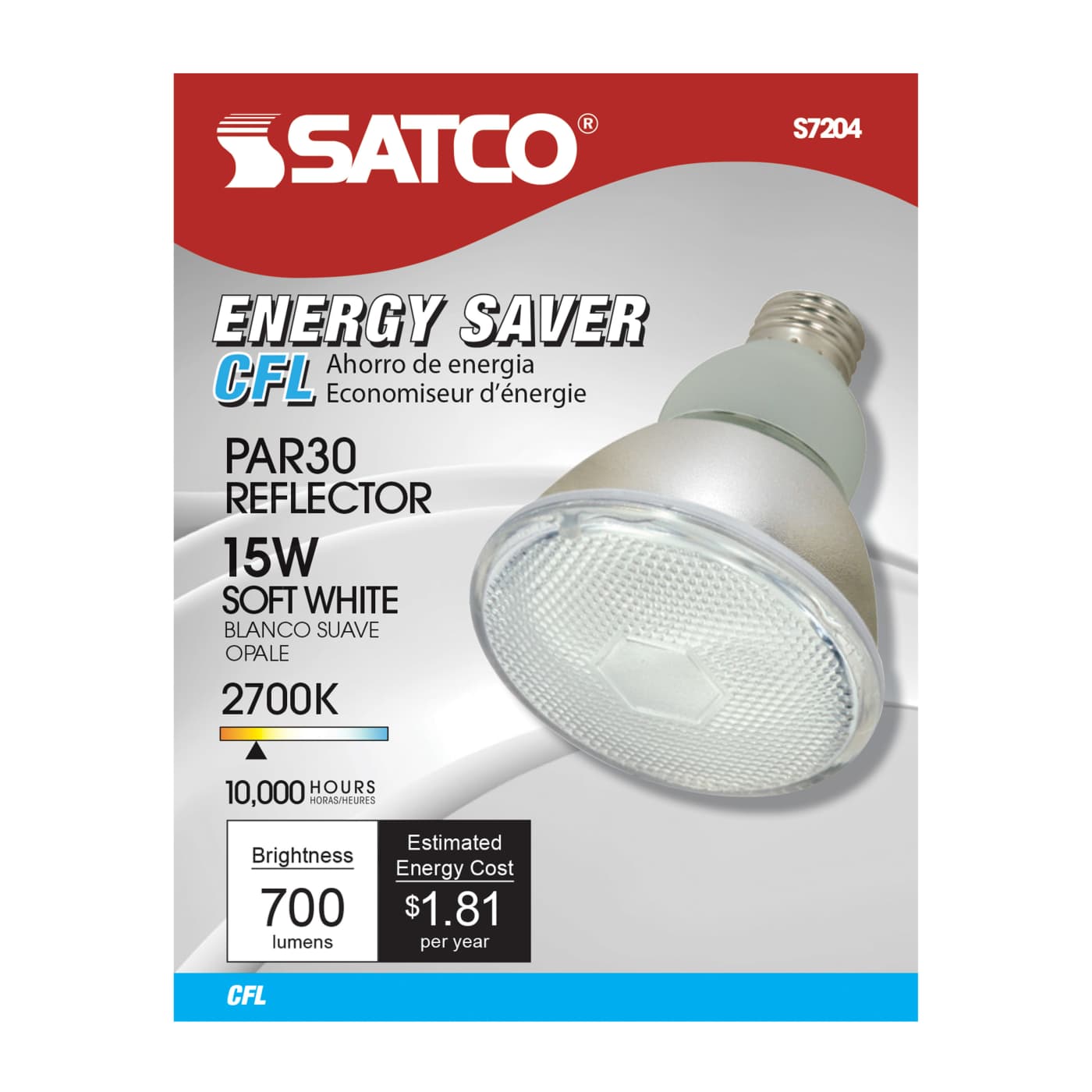 15PAR30/E26/2700K/120V/1PK - S7204