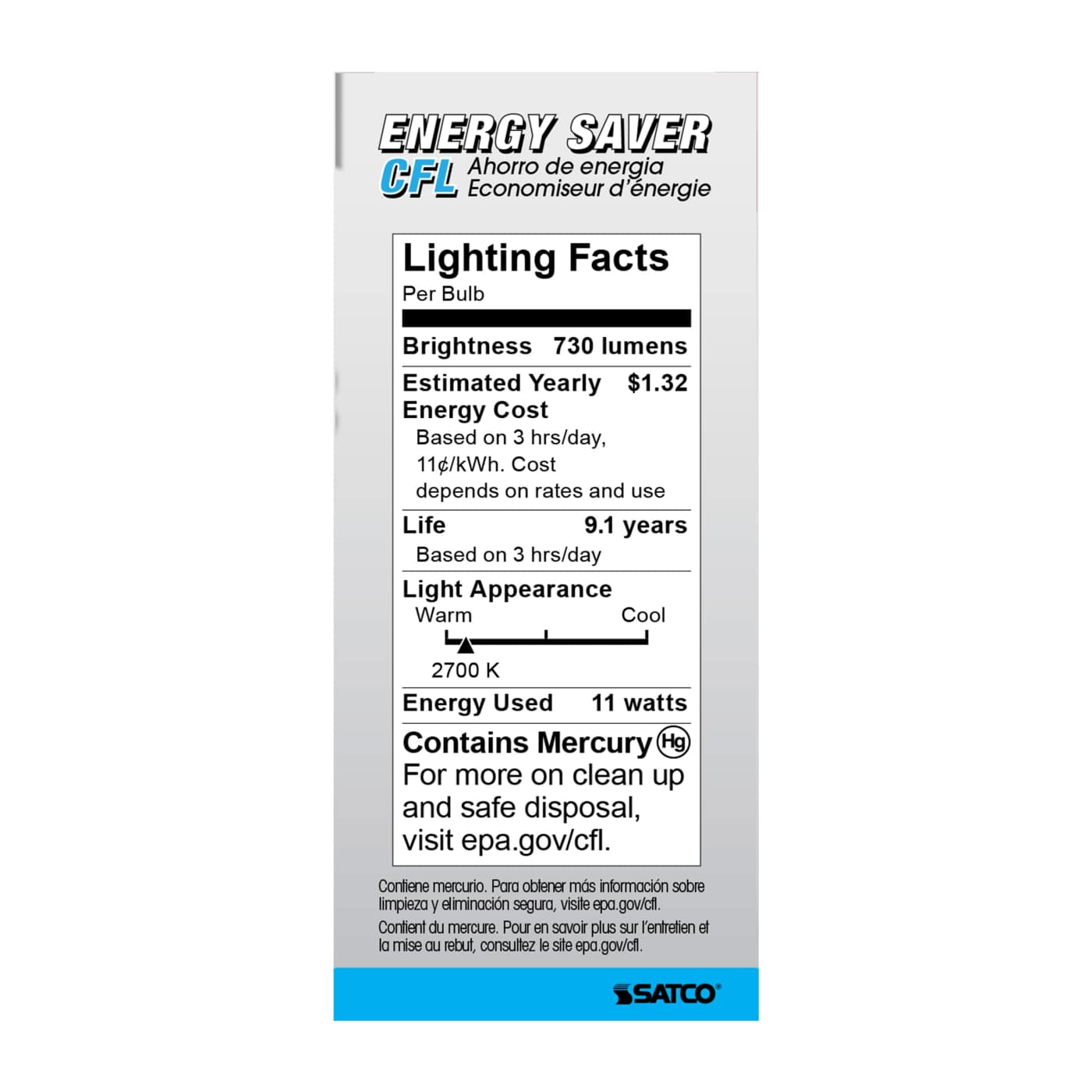 11T2/E26/2700K/120V/1PK - S7214