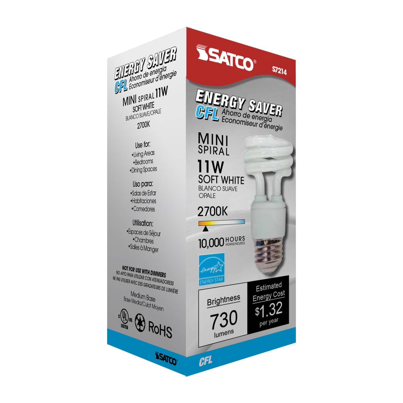 11T2/E26/2700K/120V/1PK - S7214