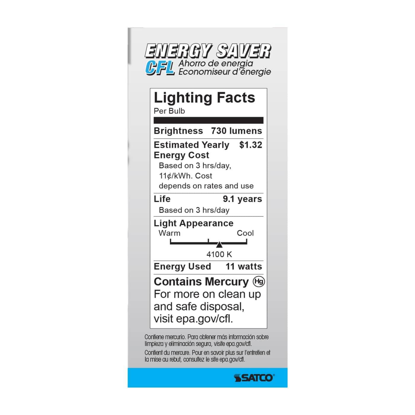 11T2/E26/4100K/120V/1PK - S7215