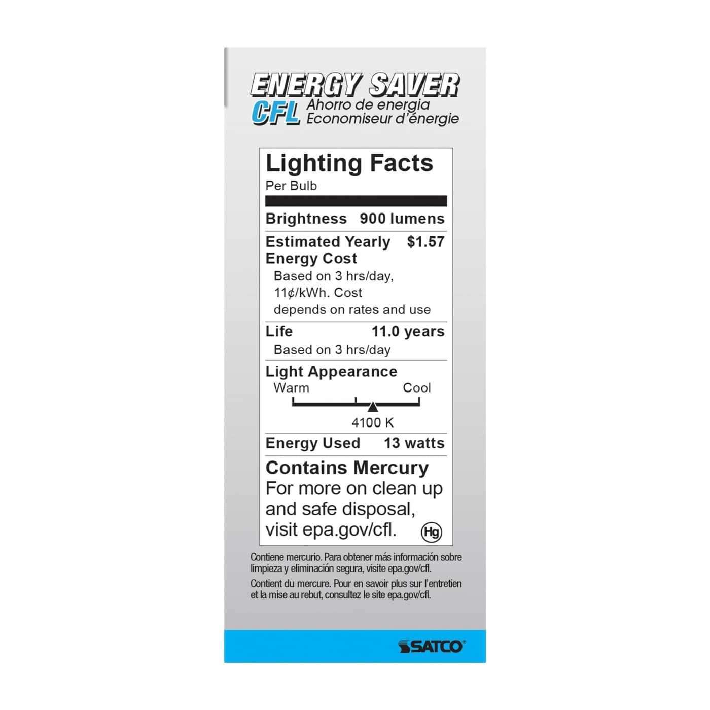 13T2/E26/4100K/120V/1PK - S7218