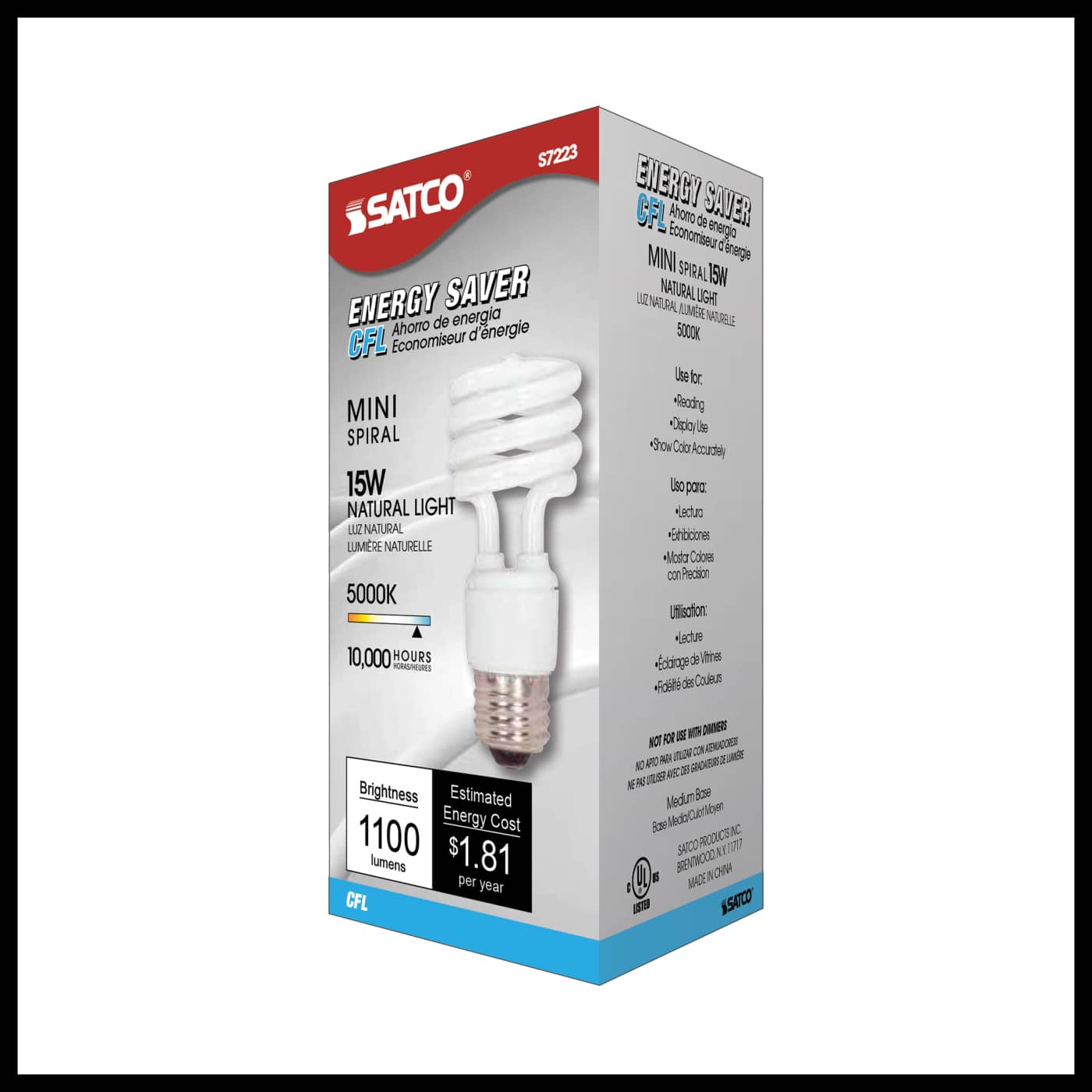 15T2/E26/5000K/120V/1PK - S7223