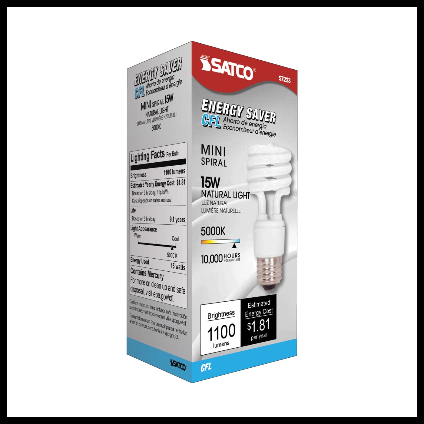 15T2/E26/5000K/120V/1PK - S7223