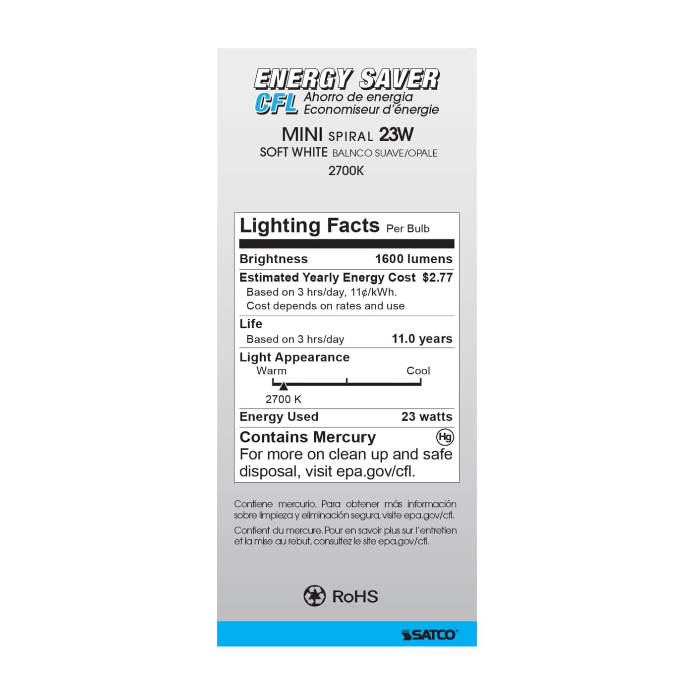 23T2/E26/2700K/120V/1PK - S7227