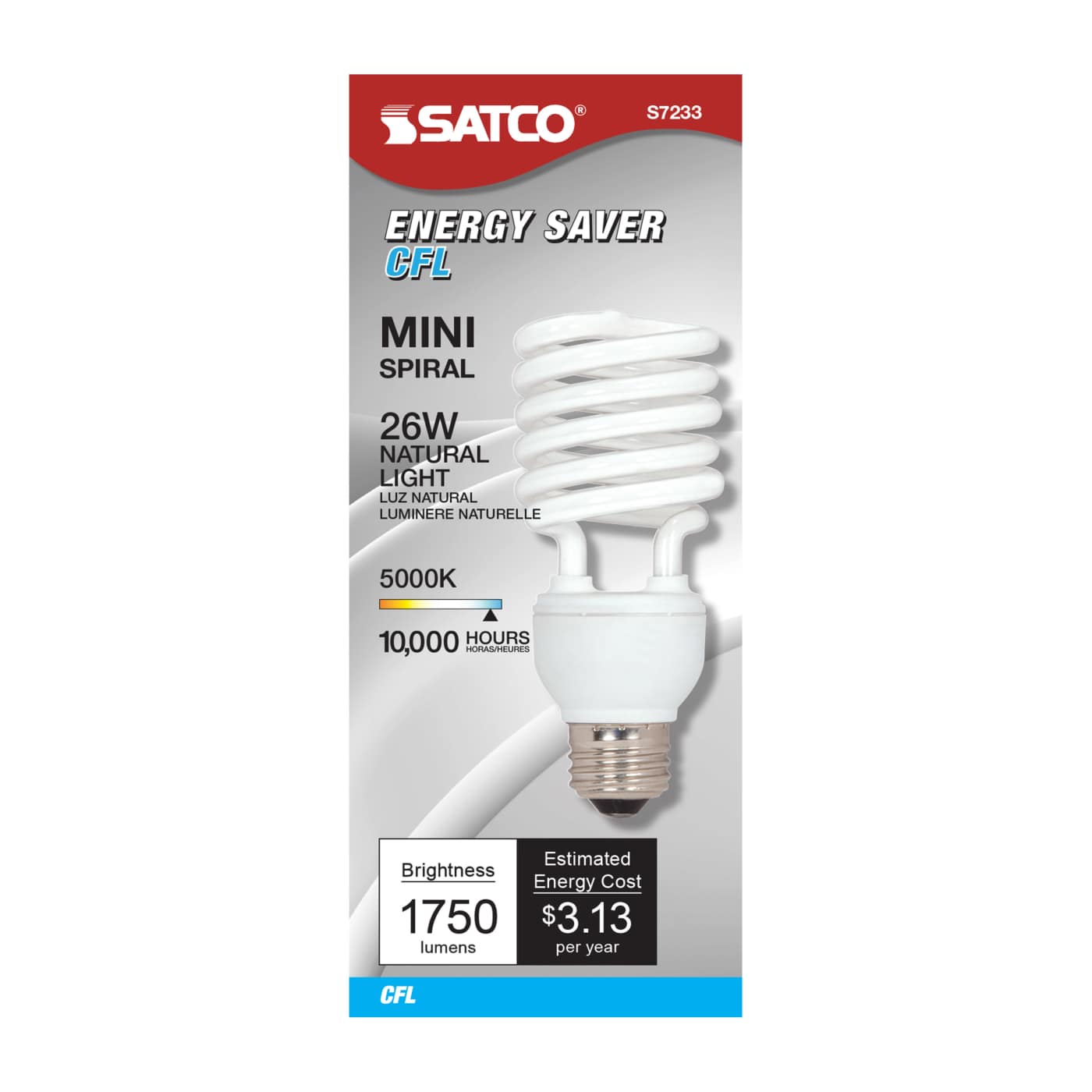 26T2/E26/5000K/120V/1PK - S7233