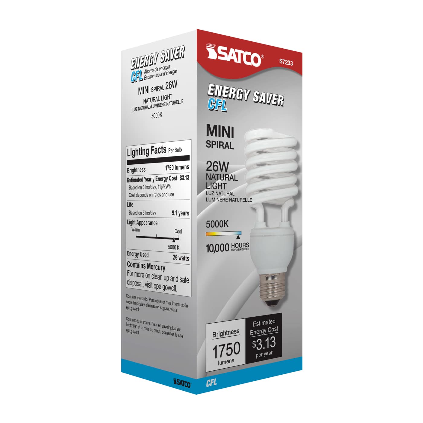 26T2/E26/5000K/120V/1PK - S7233