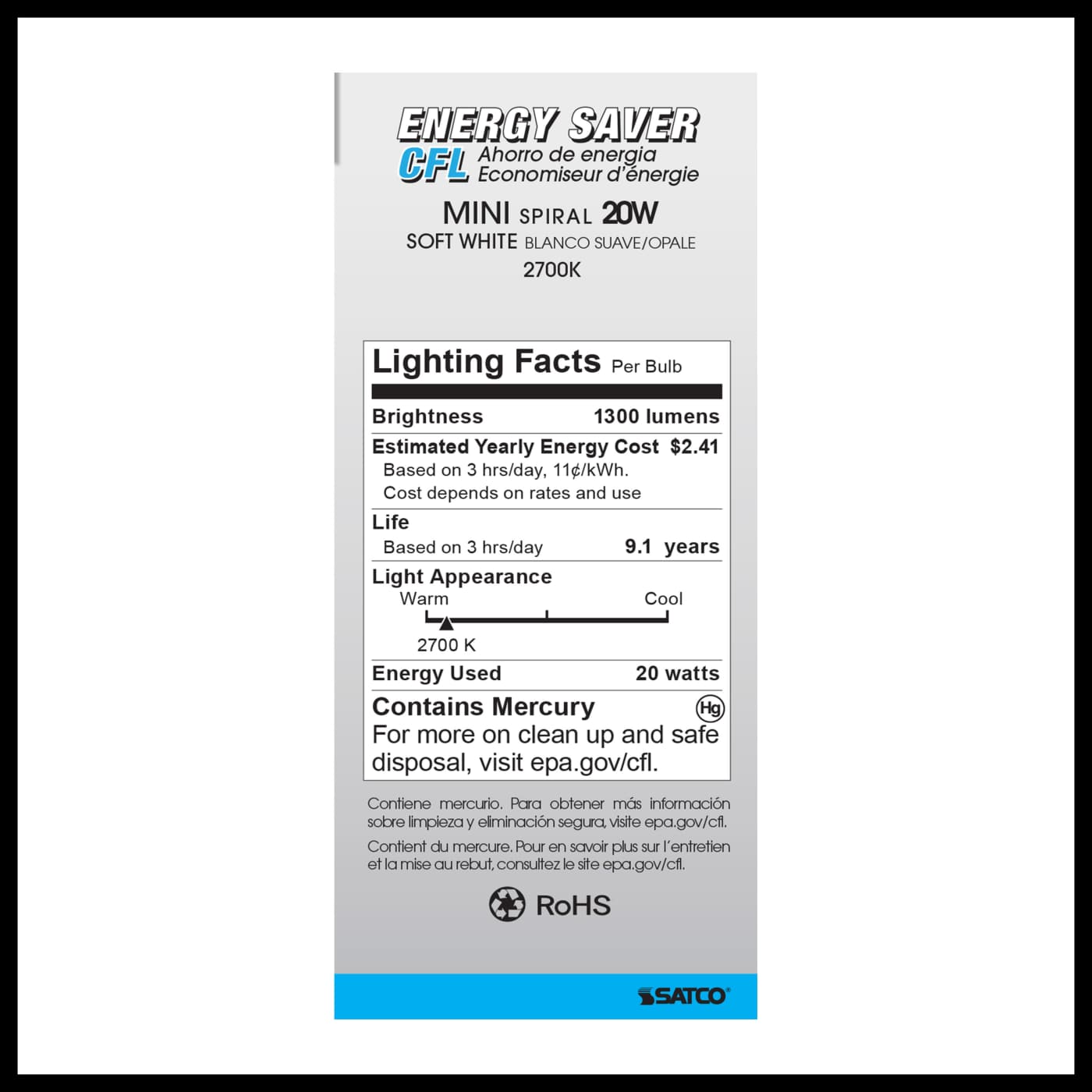 20T2/E26/2700K/120V/1PK - S7234