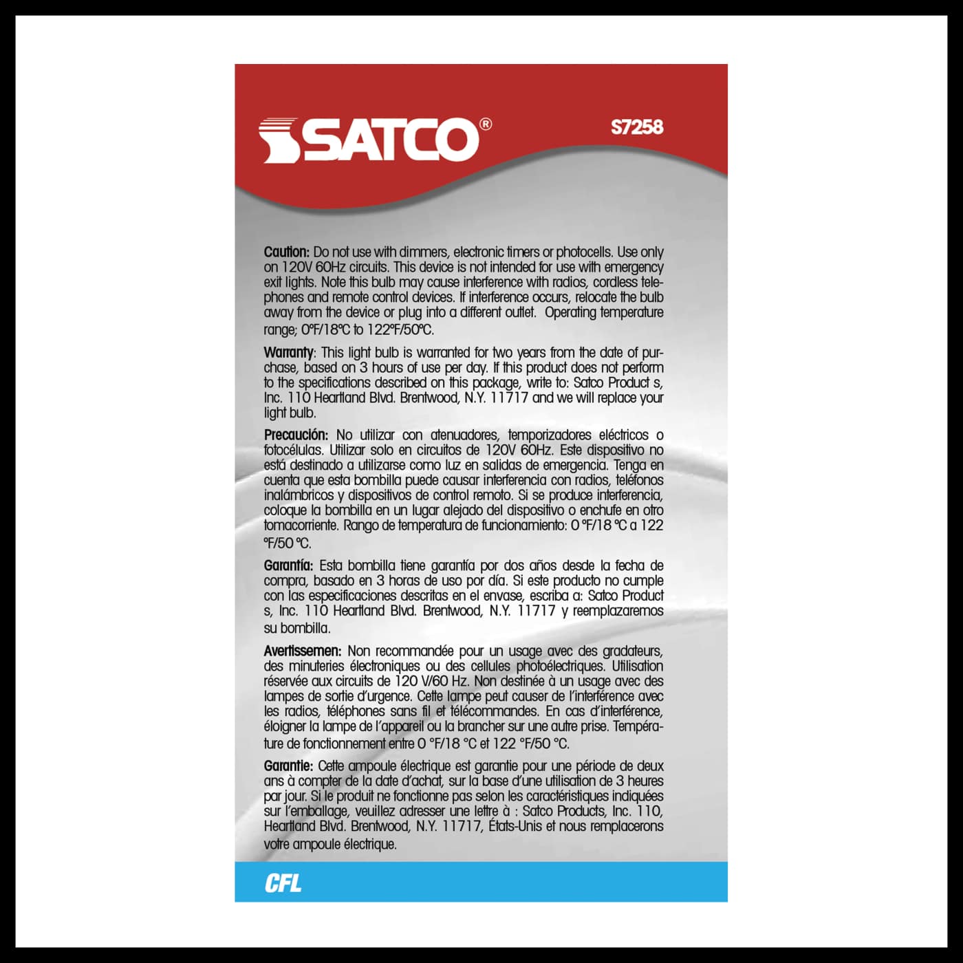 5R20/E26/4100K/120V/1PK - S7258