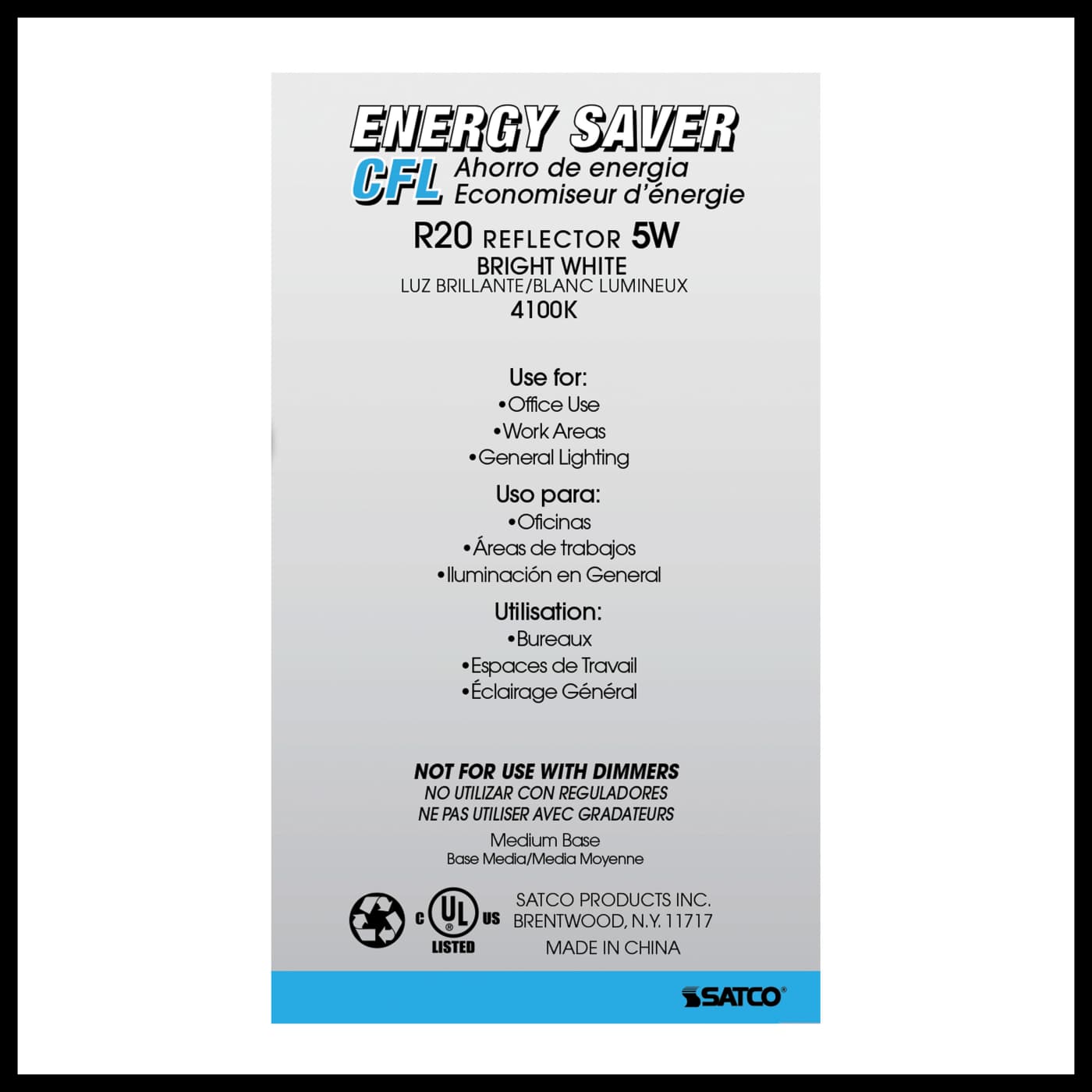 5R20/E26/4100K/120V/1PK - S7258