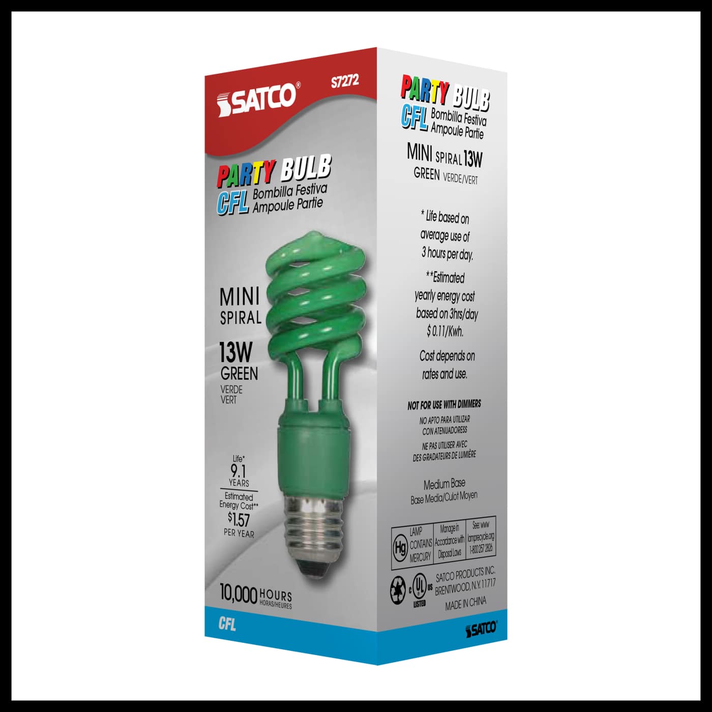 13T2/E26/GREEN/120V/1PK - S7272