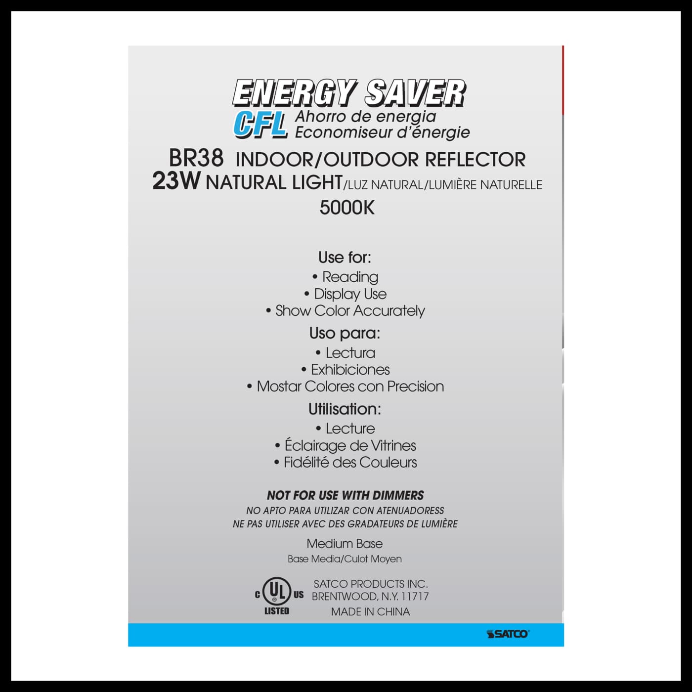 23BR38/E26/5000K/120V/1PK - S7276