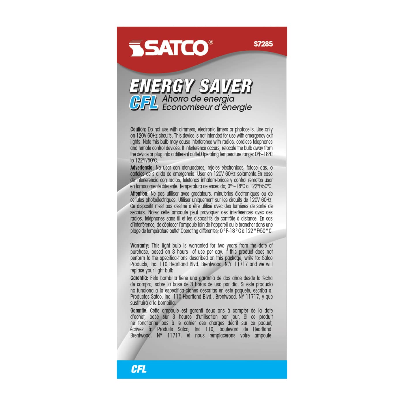 9A19/E26/4100K/120V/1PK - S7285