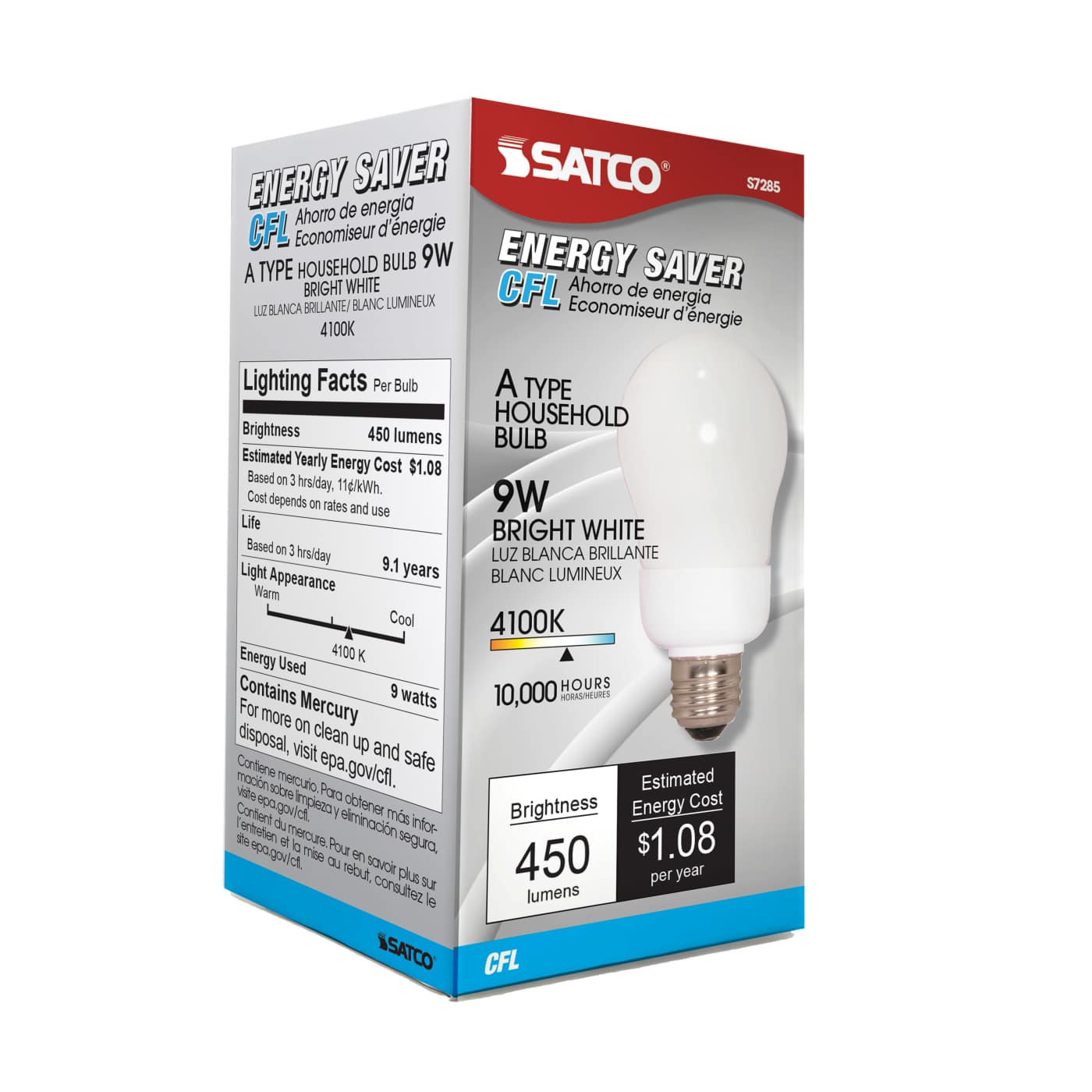 9A19/E26/4100K/120V/1PK - S7285