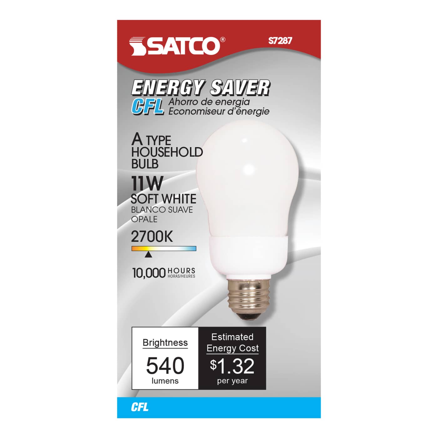 11A19/E26/2700K/120V/1PK - S7287