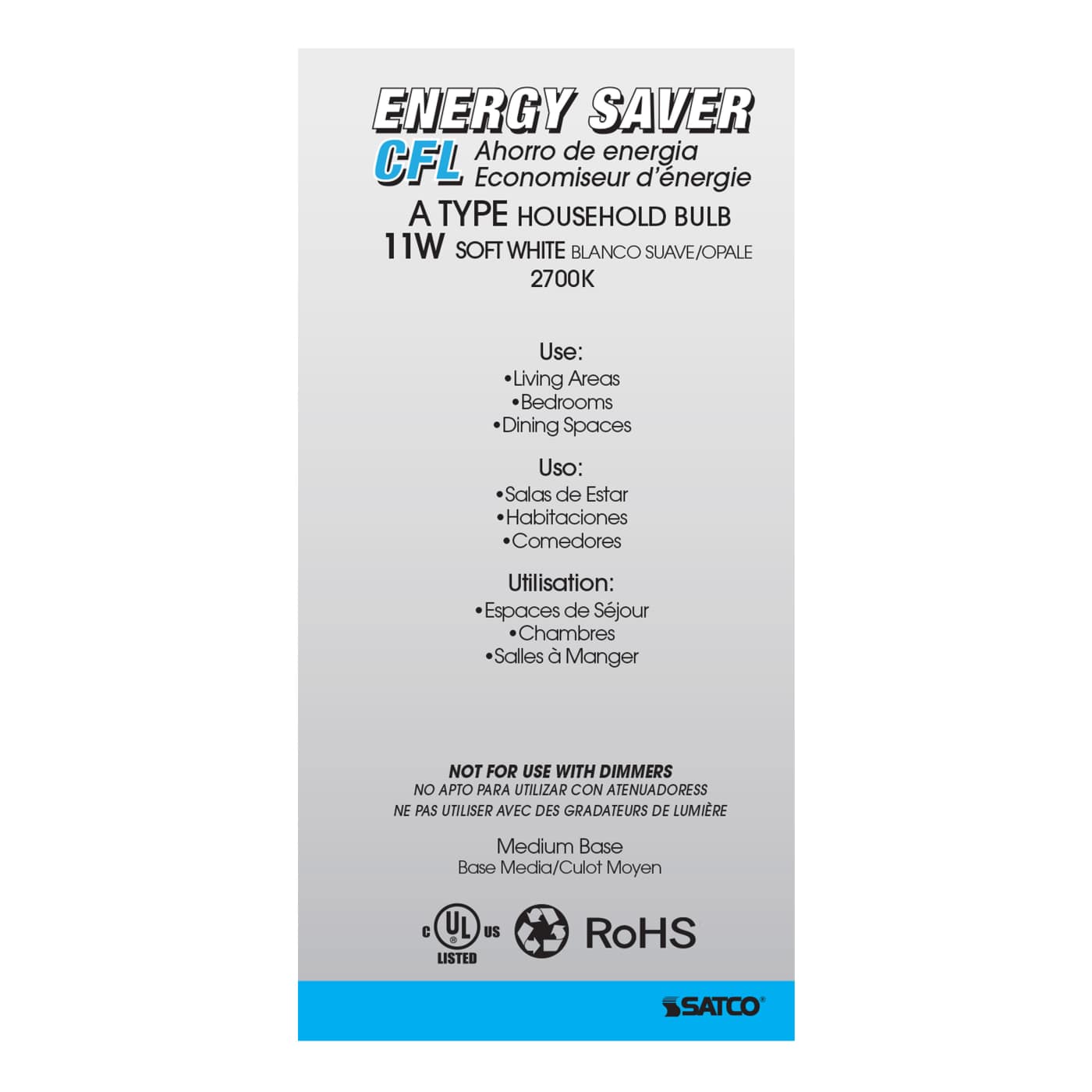 11A19/E26/2700K/120V/1PK - S7287