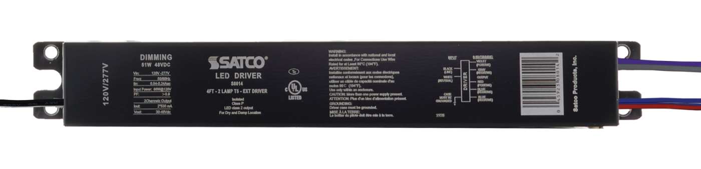 4FT - 2 LAMP T5 - EXT DRIVER - S8014